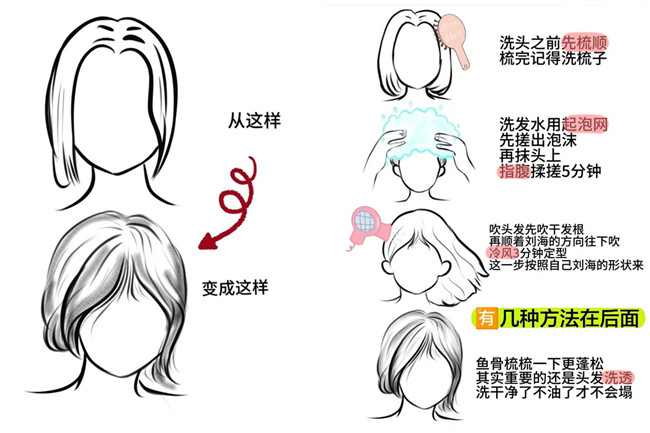 廣西燙發(fā)：如何讓八字劉海變蓬松？